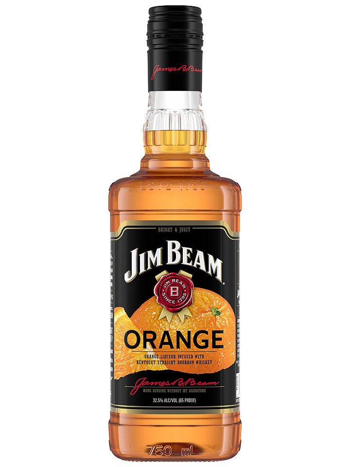 Jim Beam Kentucky Straight Orange Infused Bourbon Liqueur Whiskey 750m ...