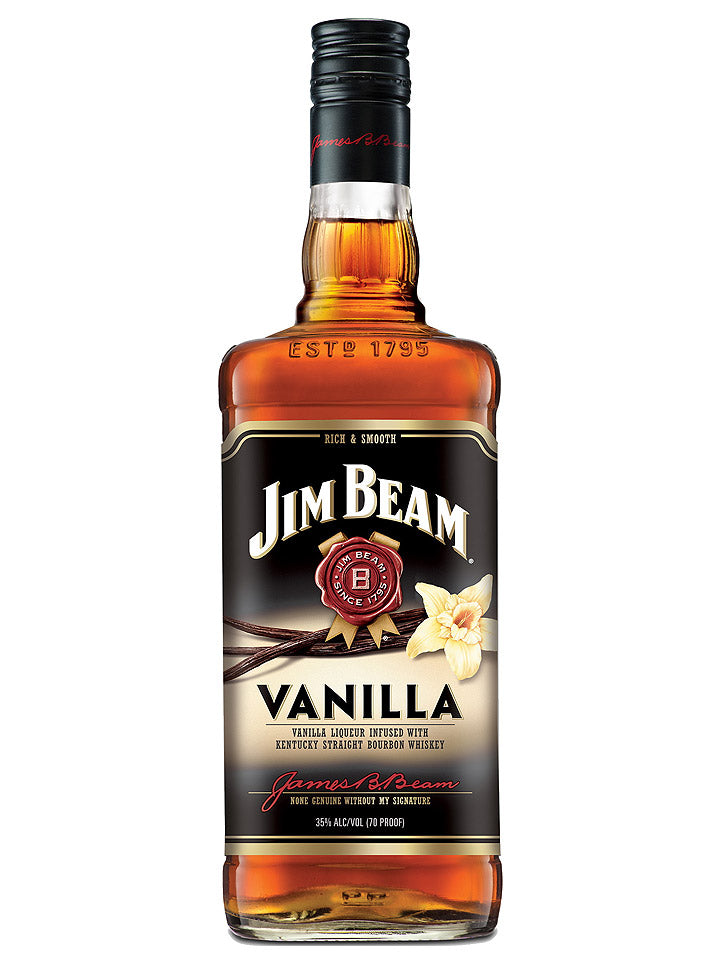 Jim Beam Kentucky Straight Vanilla Infused Bourbon Liqueur Whiskey 750 ...