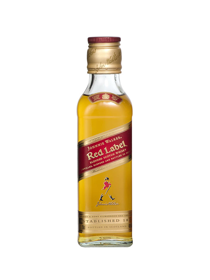 Mini Red Label Johnnie Walker Red Label Blended Scotch Whisky Glass Miniature 200mL ...