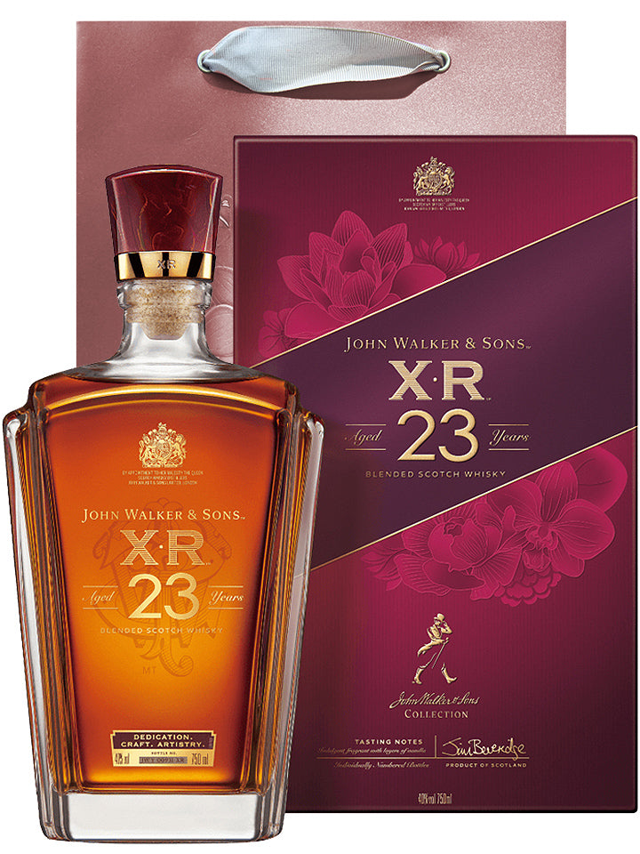 Johnnie Walker XR 23 Year Old Limited Edition Blended Scotch Whisky + Gift Bag 750mL