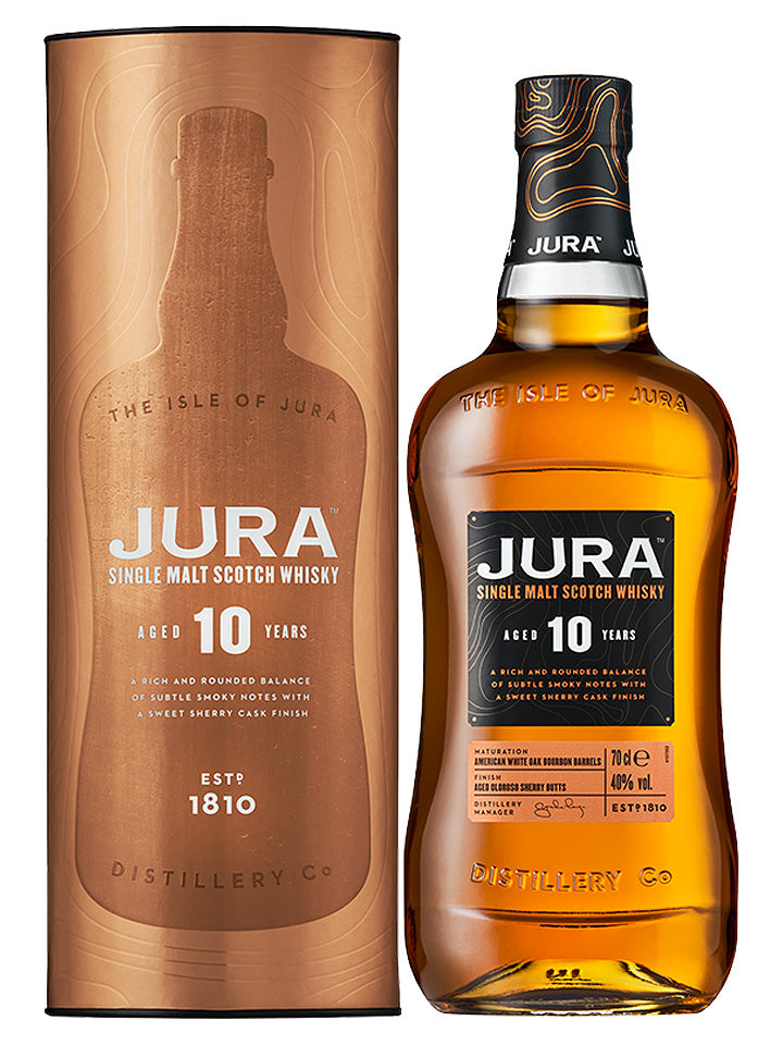 Jura 10 Year Old Single Malt Scotch Whisky 700mL