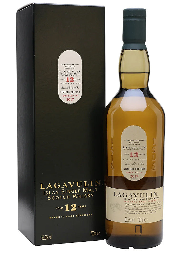 Lagavulin 12 Year Old Cask Strength 2017 Release Single Malt Scotch Whisky 700mL