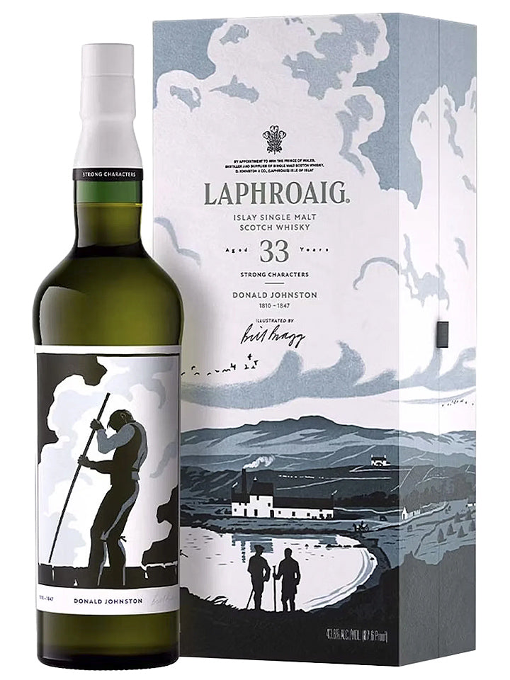 Laphroaig 33 Year Old Strong Characters: Chapter #1 Donald Johnston Single Malt Scotch Whisky 700mL