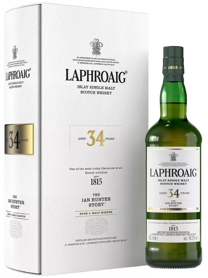 Laphroaig 34 Year Old The Ian Hunter Story Book #4: Malt Master Single Malt Scotch Whisky 700mL