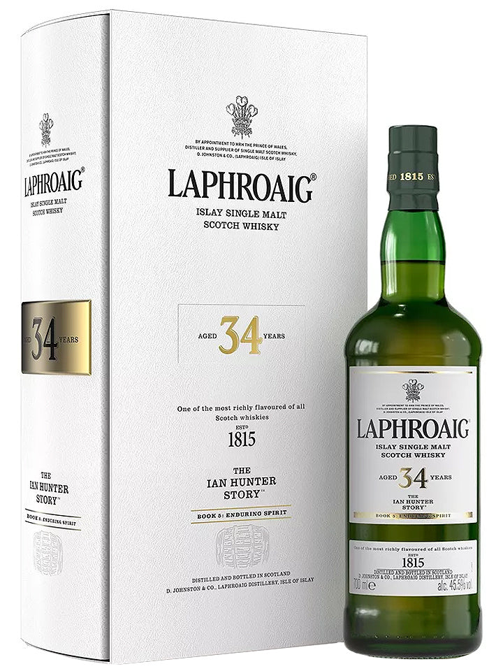 Laphroaig 34 Year Old The Ian Hunter Story Book #5: Enduring Spirit Single Malt Scotch Whisky 700mL