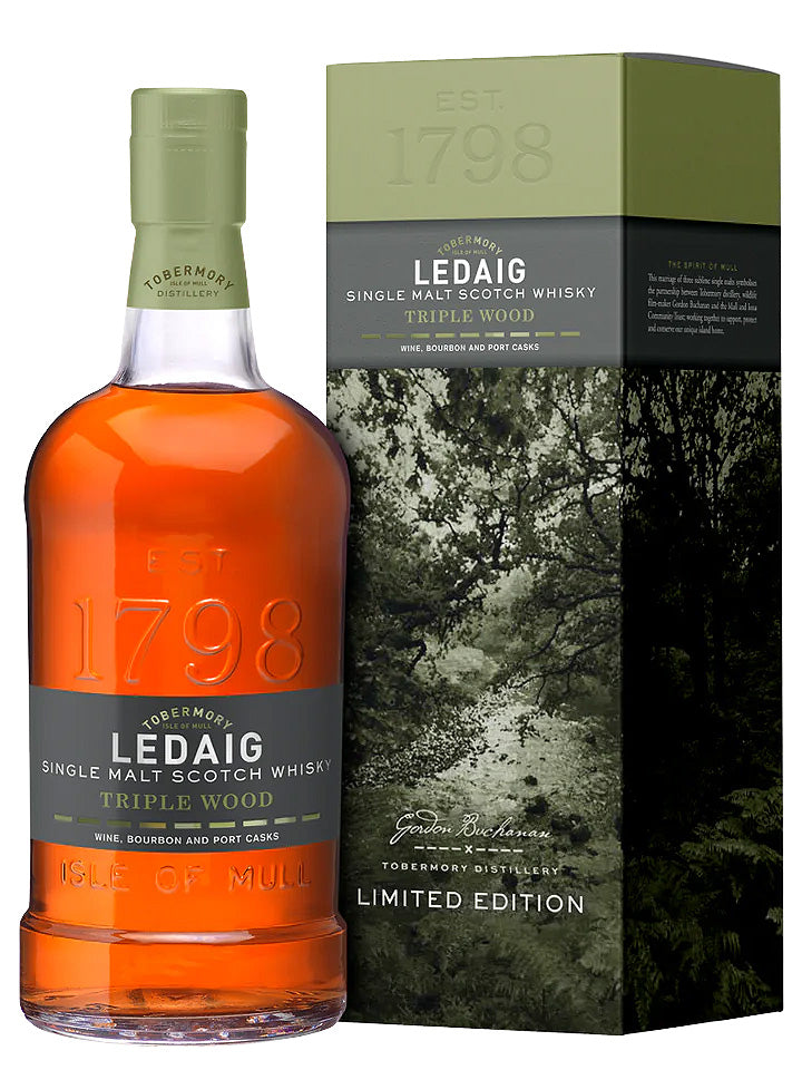 Ledaig Triple Wood Limited Edition Single Malt Scotch Whisky 700mL