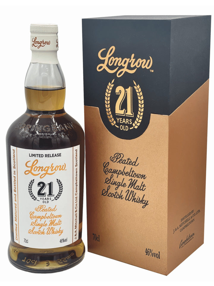 Longrow 21 Year Old Peated Campbeltown Single Malt Scotch Whisky 700mL