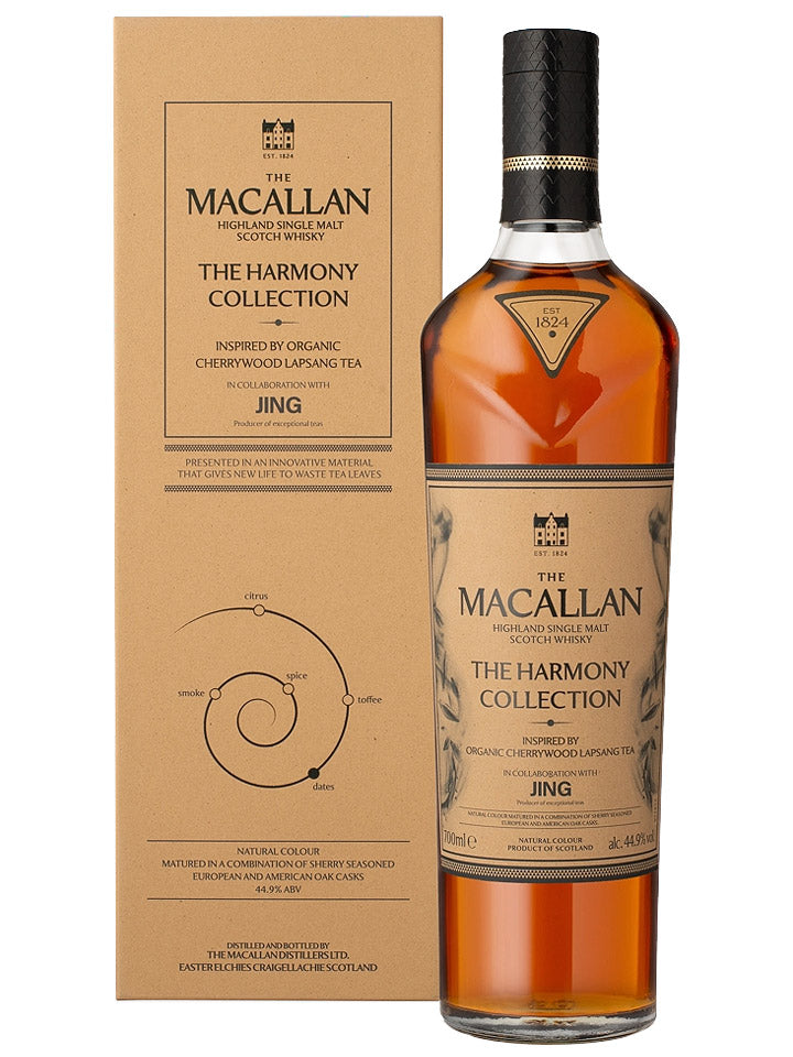 The Macallan Harmony Collection Inspired By Organic Cherrywood Lapsang Tea Single Malt Scotch Whisky 700mL