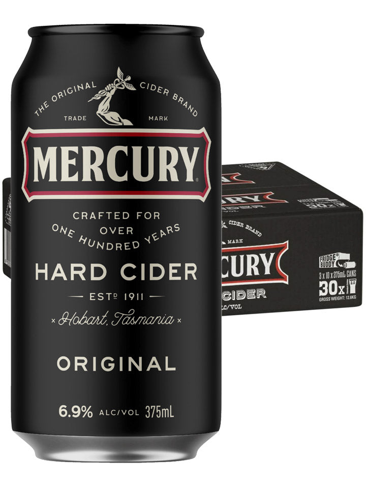 Mercury Hard Cider Original 6.9% Case 30 x 375mL Cans