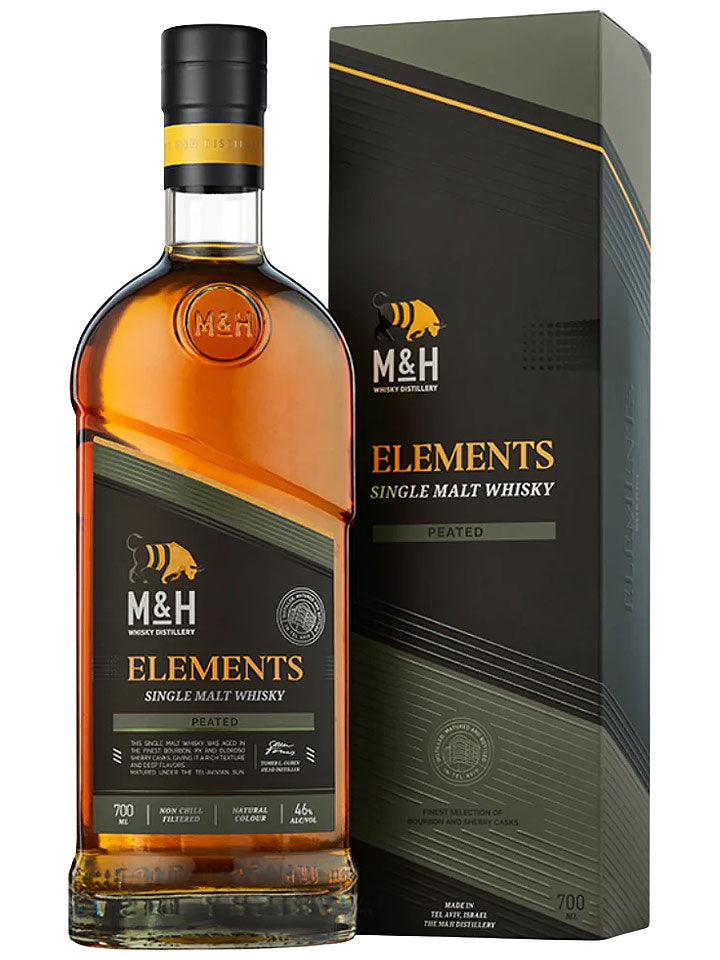 Milk & Honey Elements Peated Single Malt Israeli Whisky 700mL