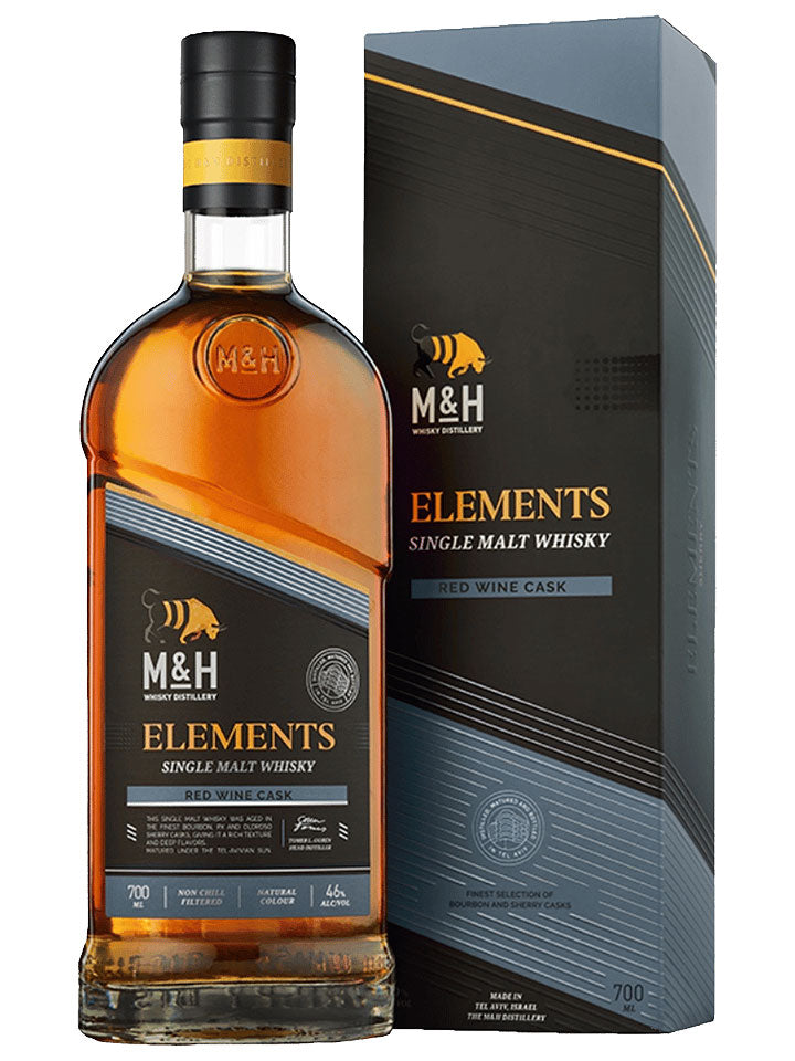 Milk & Honey Elements Red Wine Cask Single Malt Israeli Whisky 700mL