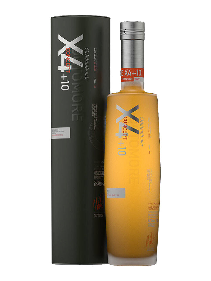 Bruichladdich Octomore 10 Year Old X4+10 Concept 0.2 Islay Single Malt Scotch Whisky 500mL