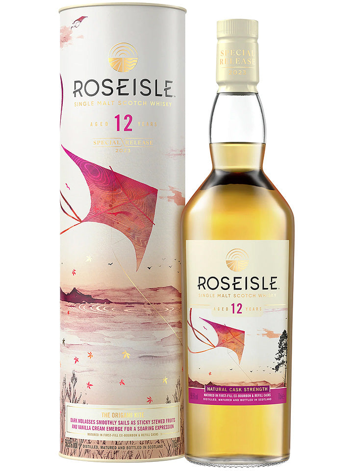 Roseisle 12 Year Old 'The Origami Kite' Special Release 2023 Cask Strength Single Malt Scotch Whisky 700mL