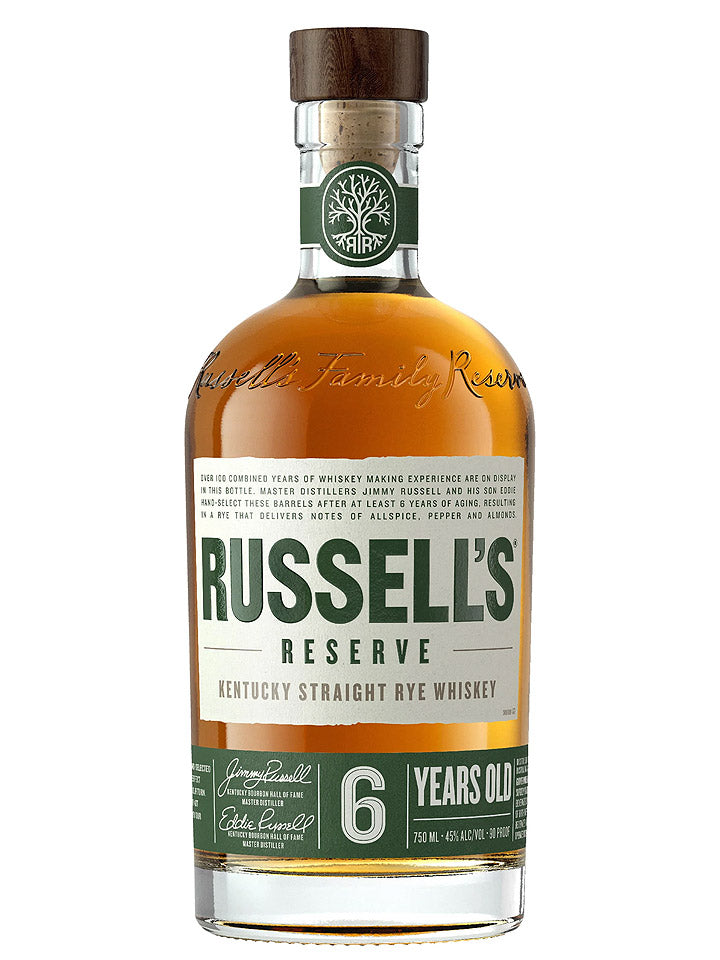 Russell's Reserve 6 Year Old Kentucky Straight Rye Whiskey 750mL