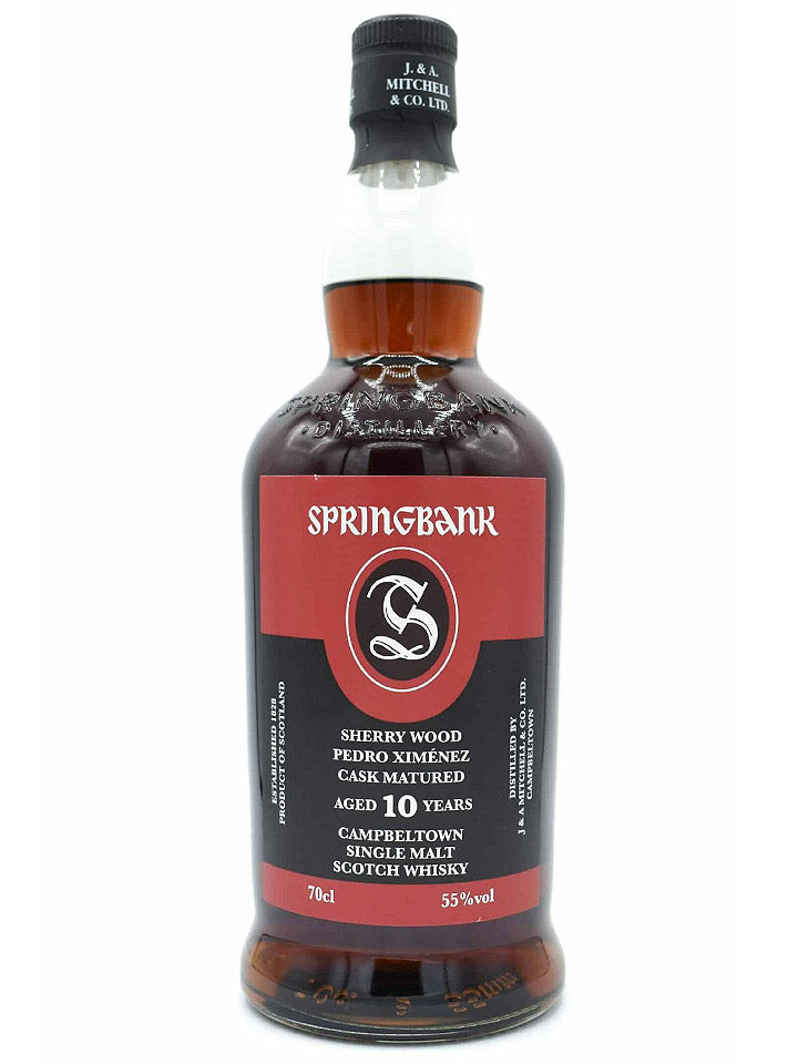 Springbank 10 Year Old Sherry Wood PX Cask Matured Campbeltown Single Malt Scotch Whisky 700mL