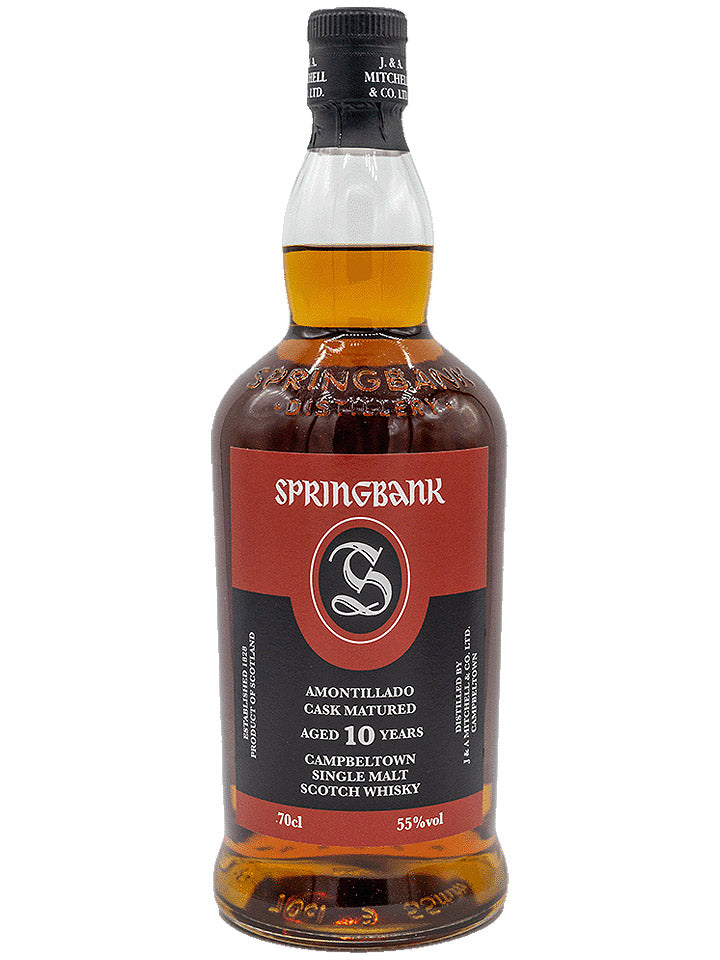 Springbank 10 Year Old Amontillado Cask Matured Campbeltown Single Malt Scotch Whisky 700mL