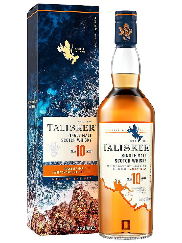 Talisker 10 Year Old Single Malt Scotch Whisky 700mL