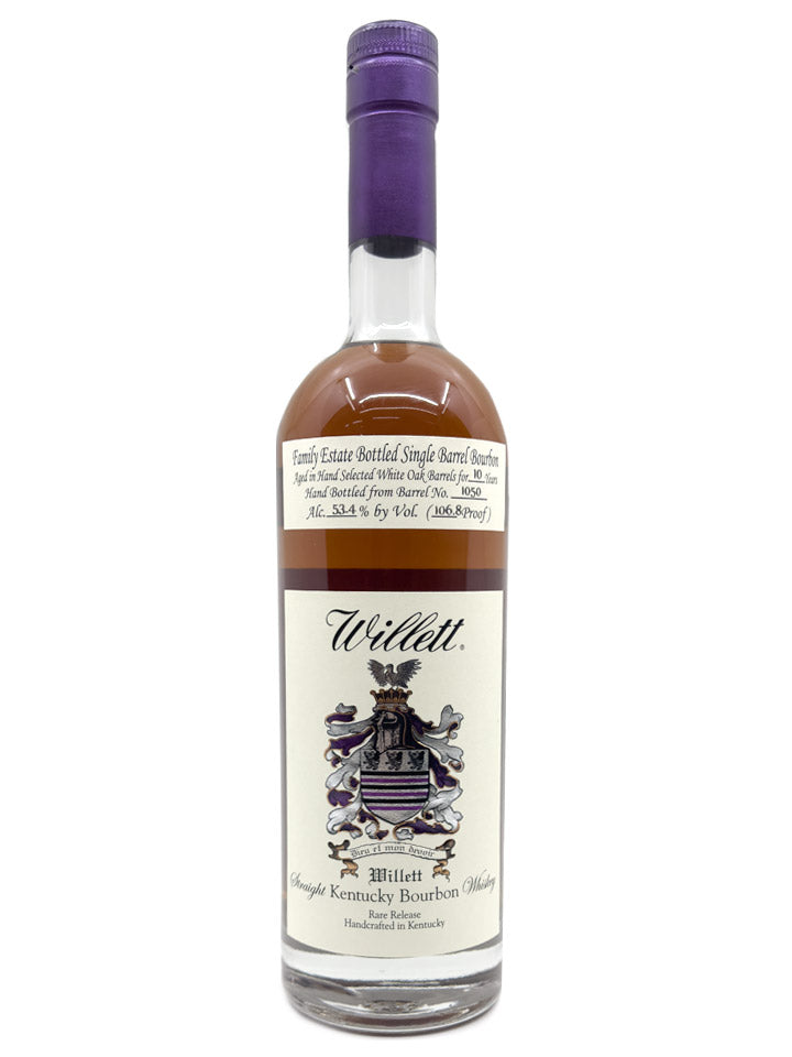 Willett Family Estate 10 Year Old Single Barrel 53.4% Cask Strength Straight Kentucky Bourbon Whiskey 750mL