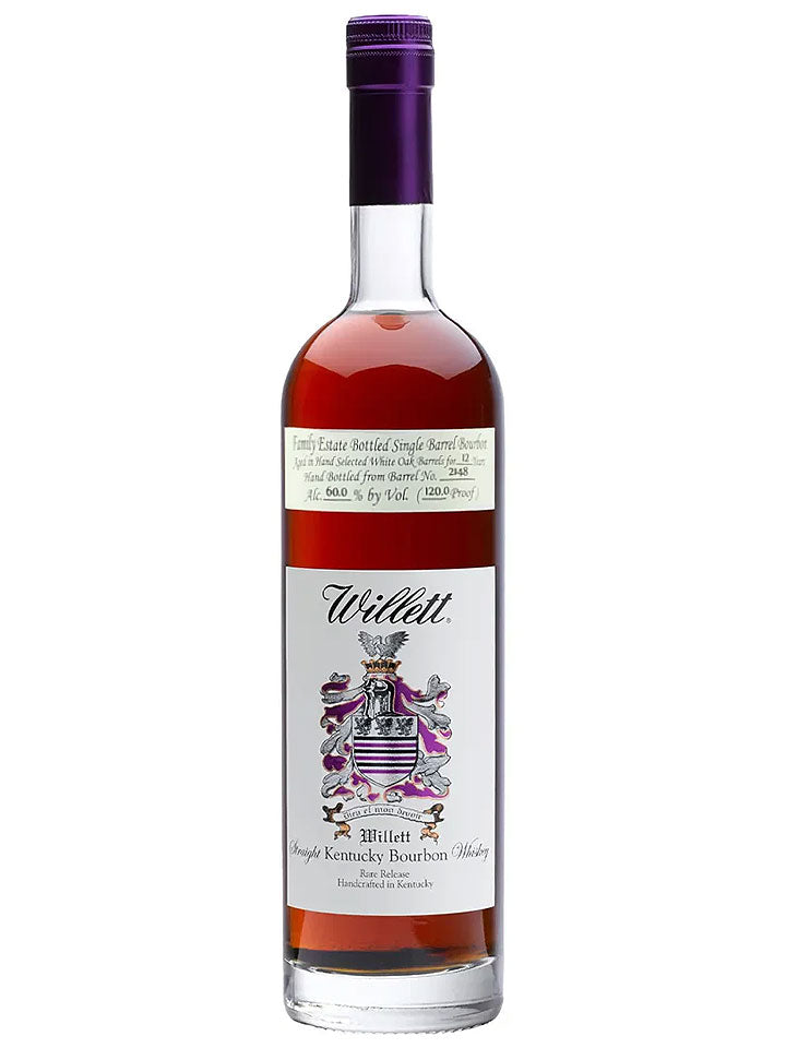 Willett Family Estate 12 Year Old Single Barrel 60% 2148 Cask Strength Straight Kentucky Bourbon Whiskey 750mL
