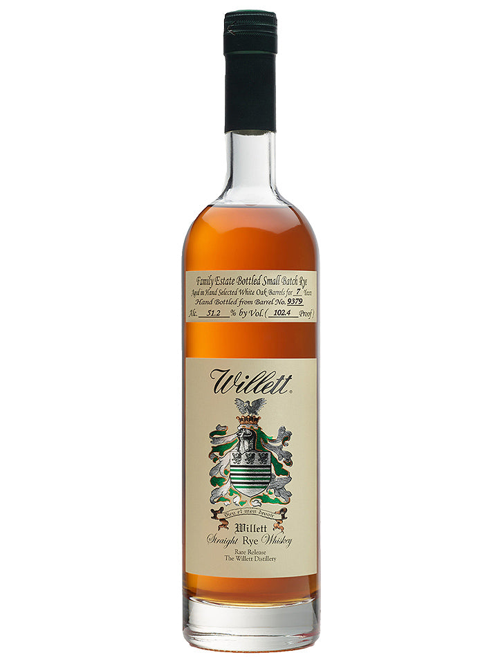 Willett Family Estate 7 Year Old Single Barrel 51.2% 9379 Cask Strength Straight Rye Whiskey 750mL