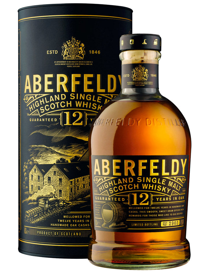 Aberfeldy 12 Year Old Single Malt Scotch Whisky 1L