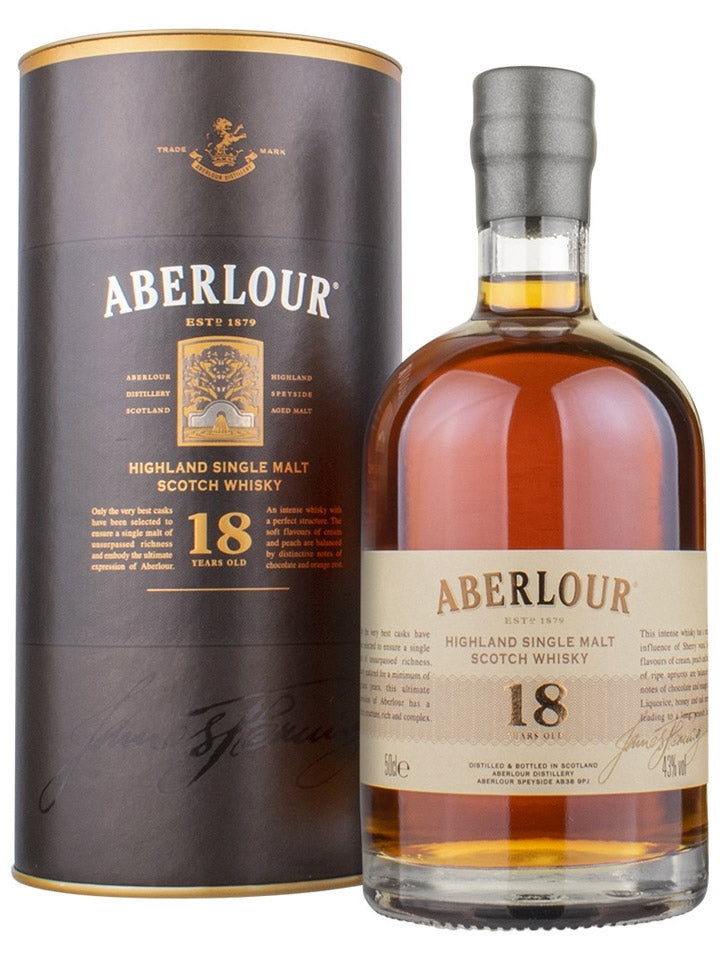 Aberlour 18 Year Old Single Malt Scotch Whisky 500mL