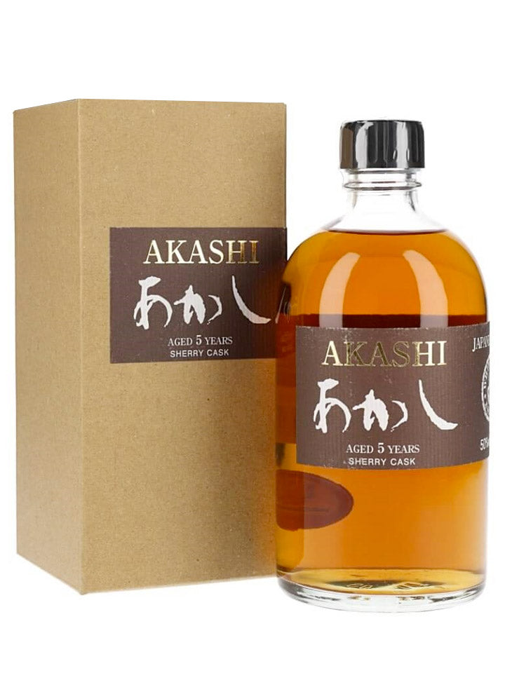 Akashi 5 Year Old Sherry Cask Single Malt Japanese Whisky 500mL