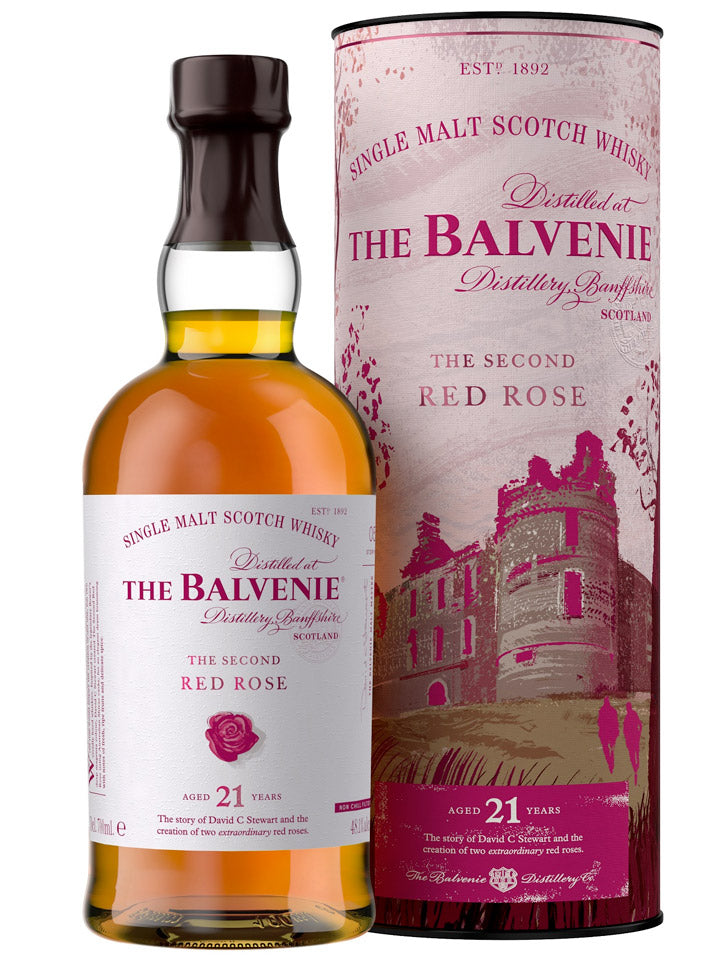 Balvenie 21 Year Old The Second Red Rose Single Malt Scotch Whisky 700mL