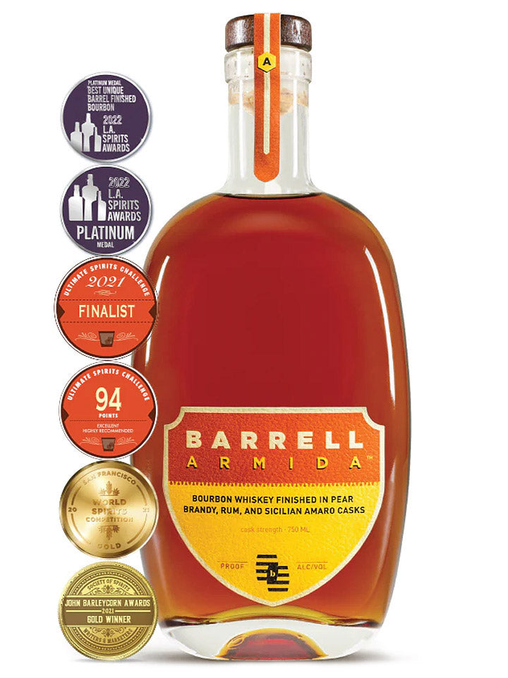 Barrell Armida Pear Brandy, Rum & Sicilian Amaro Cask Finish Blended Bourbon Whiskey 750mL