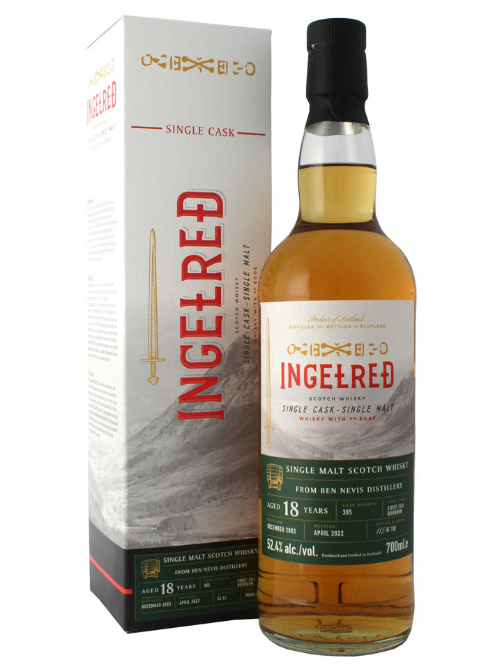 Ben Nevis 18 Year Old 2003 Ingelred Single Cask Single Malt Scotch Whisky 700mL