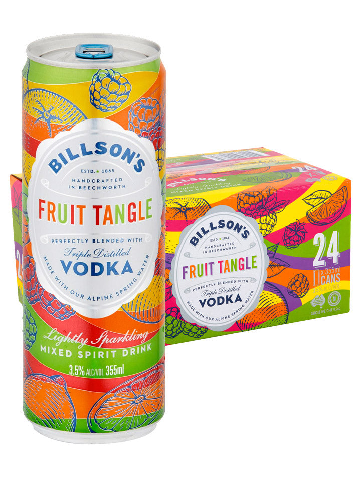 Billson's Fruit Tangle & Vodka 6 x 4 Pack 355mL Cans