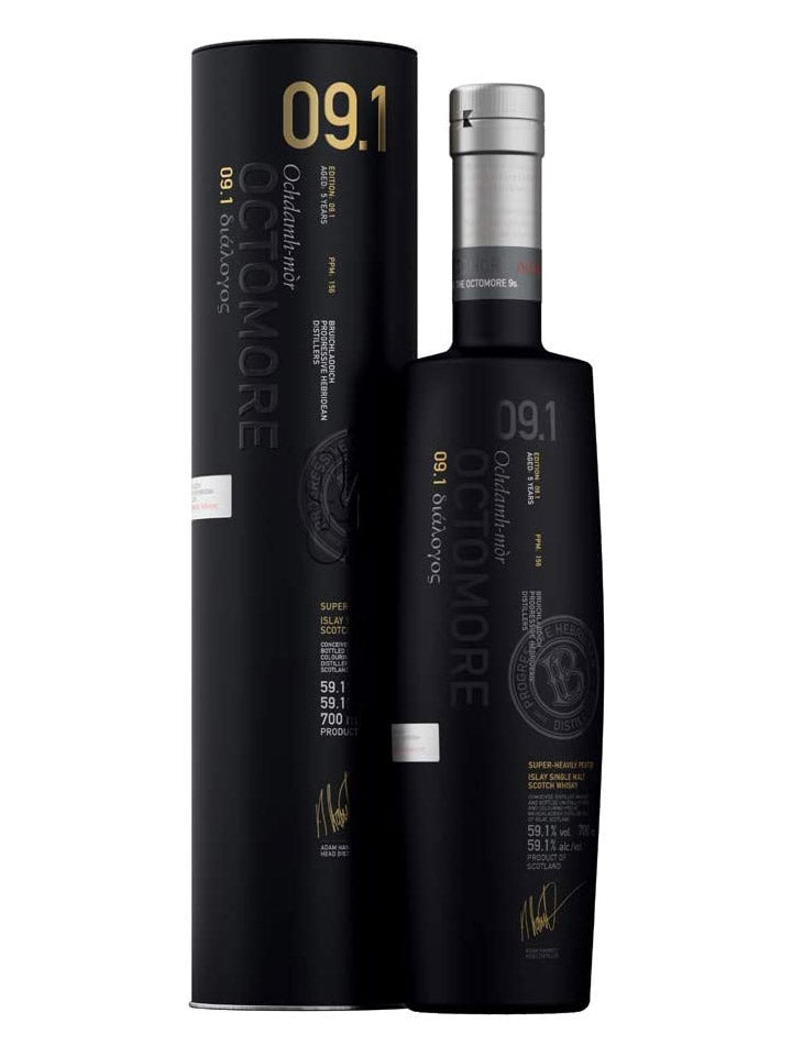 Bruichladdich Octomore 9.1 Islay Single Malt Scotch Whisky 700mL