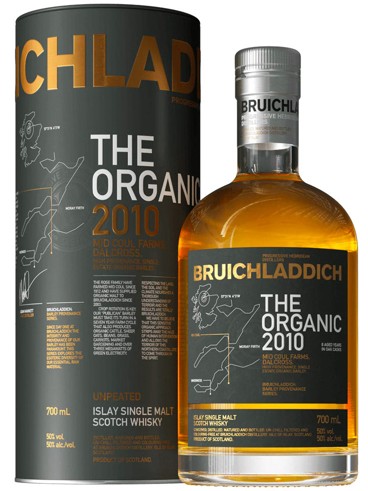 Bruichladdich The Organic 2010 Single Malt Scotch Whisky 700mL