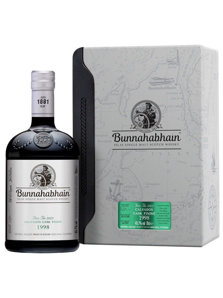 Bunnahabhain 23 Year Old Calvados Cask Finish Fèis Ìle 2022 Single Malt Scotch Whisky 700mL