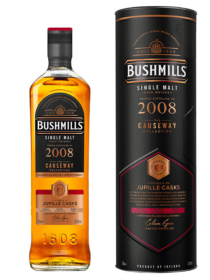 Bushmills 2008 Jupille Cask Causeway Collection Single Malt Irish Whiskey 700mL