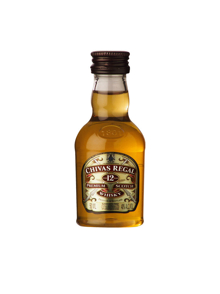 Chivas Regal 12 Year Old Blended Scotch Whisky Glass Miniature 50mL