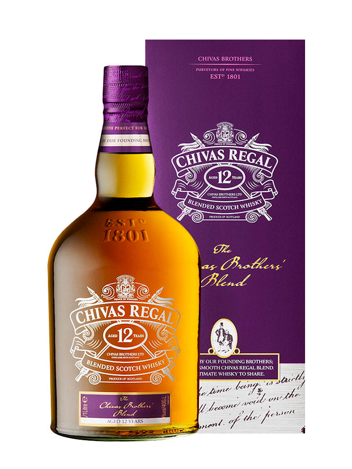 Chivas Regal 12 Year Old Brother's Blend Blended Scotch Whisky 1L – The ...