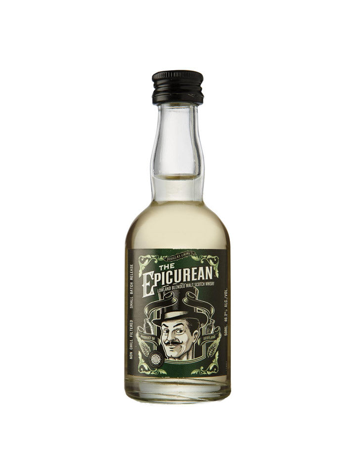 The Epicurean Lowlands Blended Malt Scotch Whisky Glass Miniature 50mL