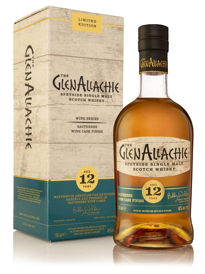 Glenallachie 12 Year Old Sauternes Wine Cask Finish Single Malt Scotch Whisky 700mL
