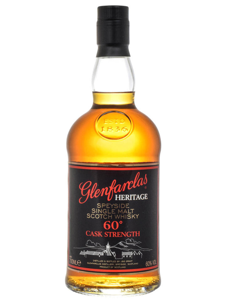 Glenfarclas Heritage 60 Cask Strength Single Malt Scotch Whisky 700mL