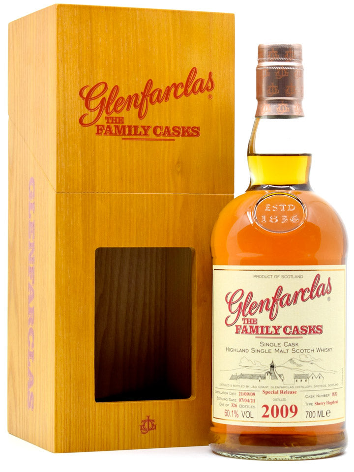 Glenfarclas 2009 Family Casks #1832 Single Cask Single Malt Scotch Whisky 700mL