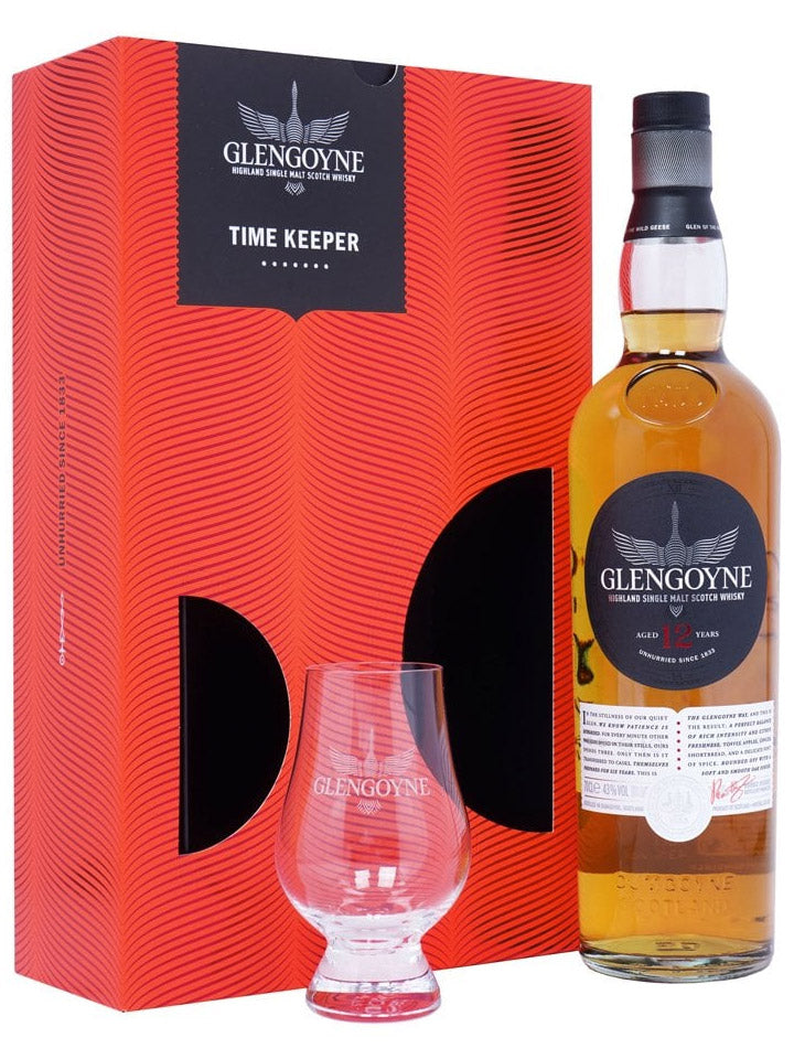 Glengoyne 12 Year Old + Glass Gift Pack Single Malt Scotch Whisky 700mL