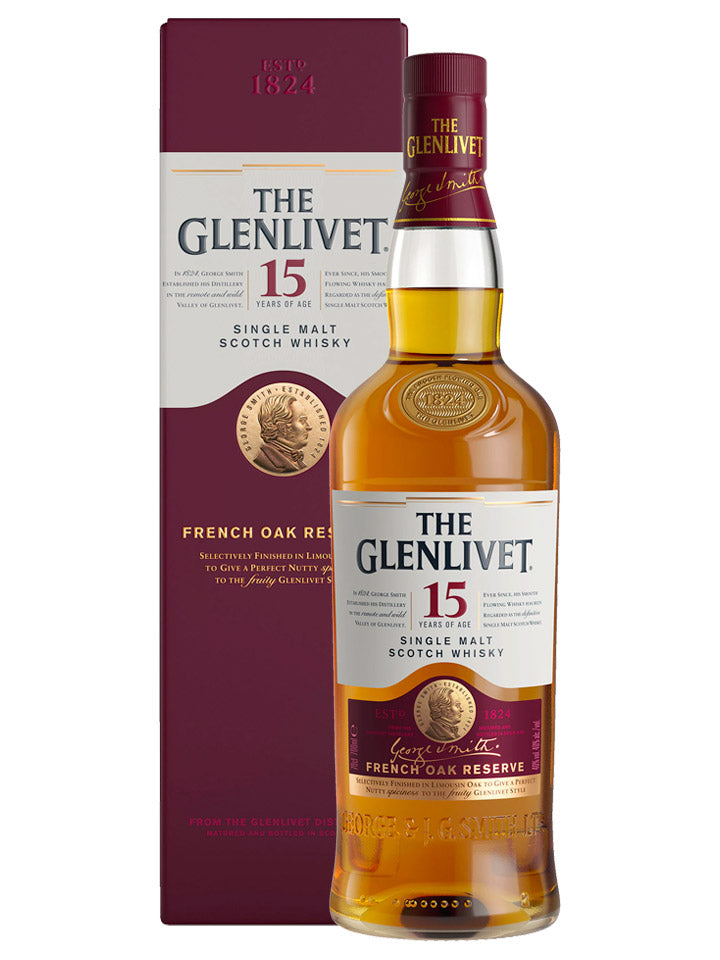 Glenlivet 15 Year Old French Oak Reserve Single Malt Scotch Whisky 1L
