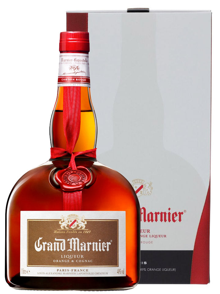 Grand Marnier Cordon Rouge Triple Sec Liqueur With Gift Box 1L