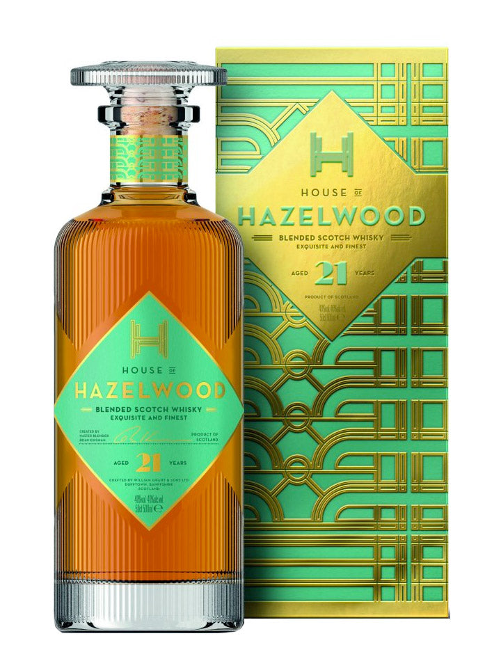 House Of Hazelwood 21 Year Old Blended Scotch Whisky 500mL