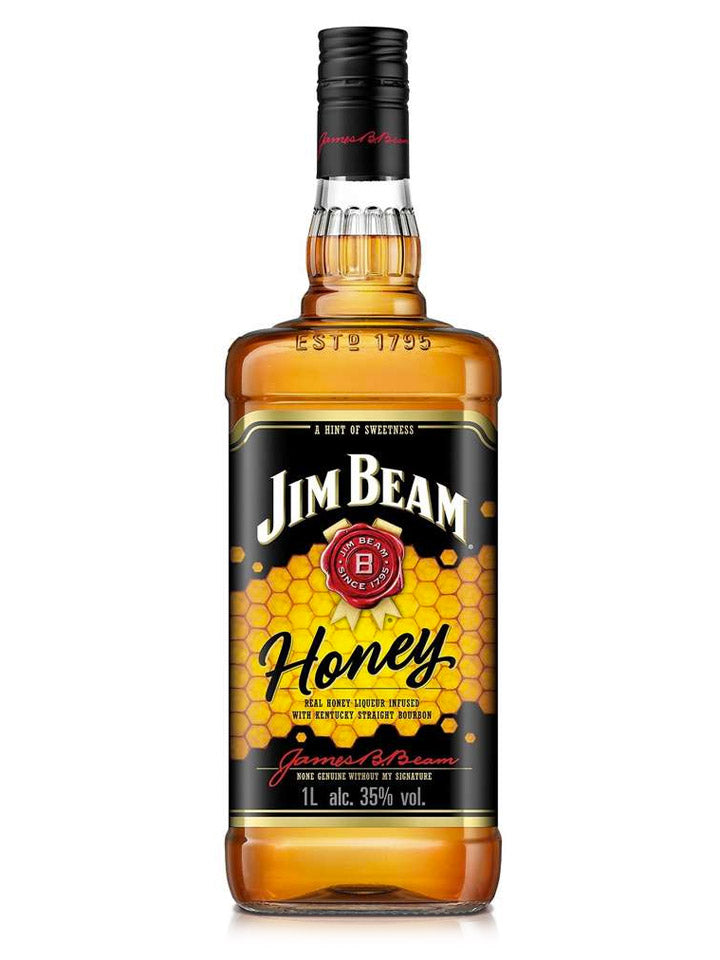 Jim Beam Kentucky Straight Honey Infused Bourbon Liqueur Whiskey 1L ...