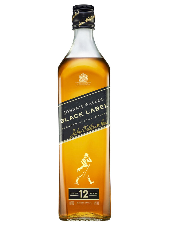 Johnnie Walker Black Label Blended Scotch Whisky 1L