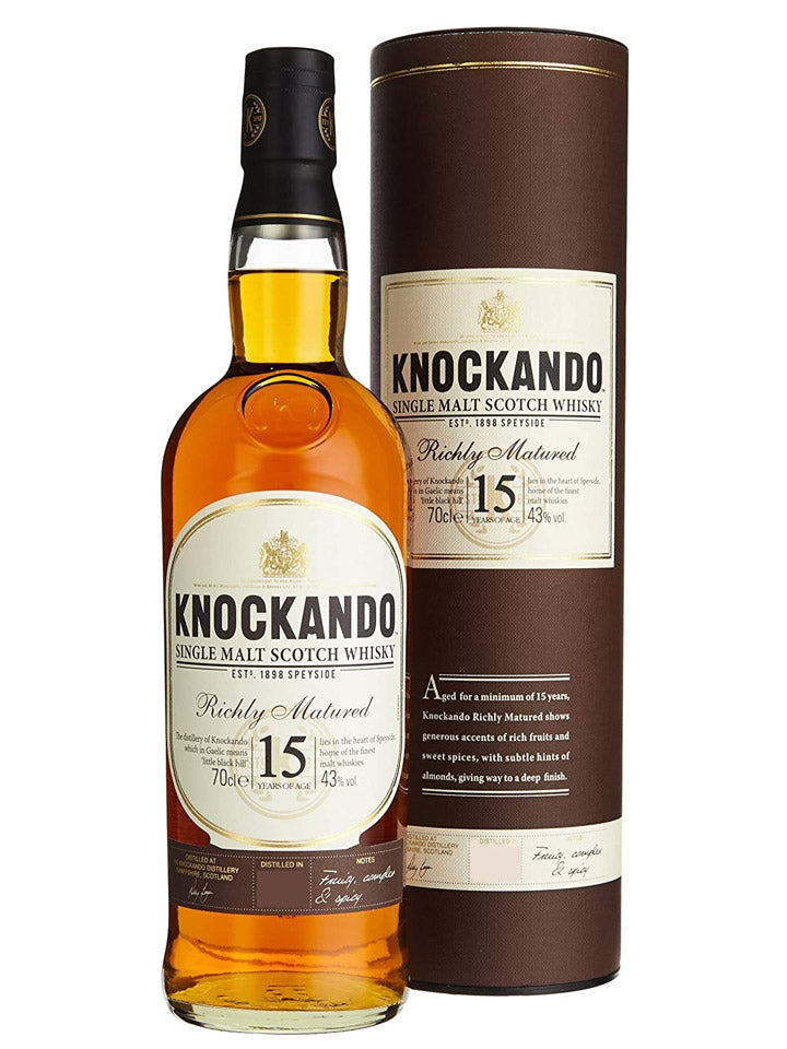 Knockando 15 Year Old 2003 Richly Matured Single Malt Scotch Whisky 700mL