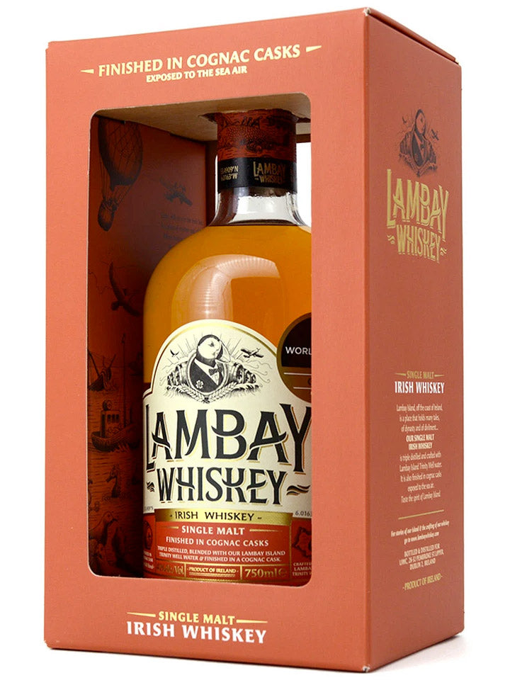 Lambay Cognac Cask Finish Single Malt Irish Whiskey 700mL