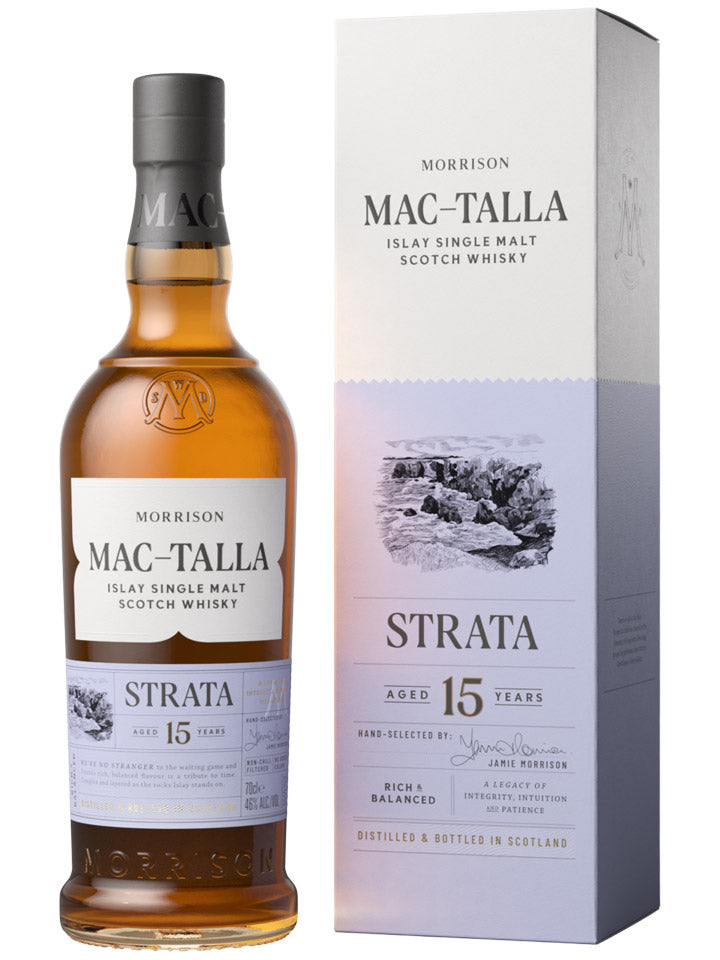 Mac-Talla 15 Year Old Strata Islay Single Malt Scotch Whisky 700mL